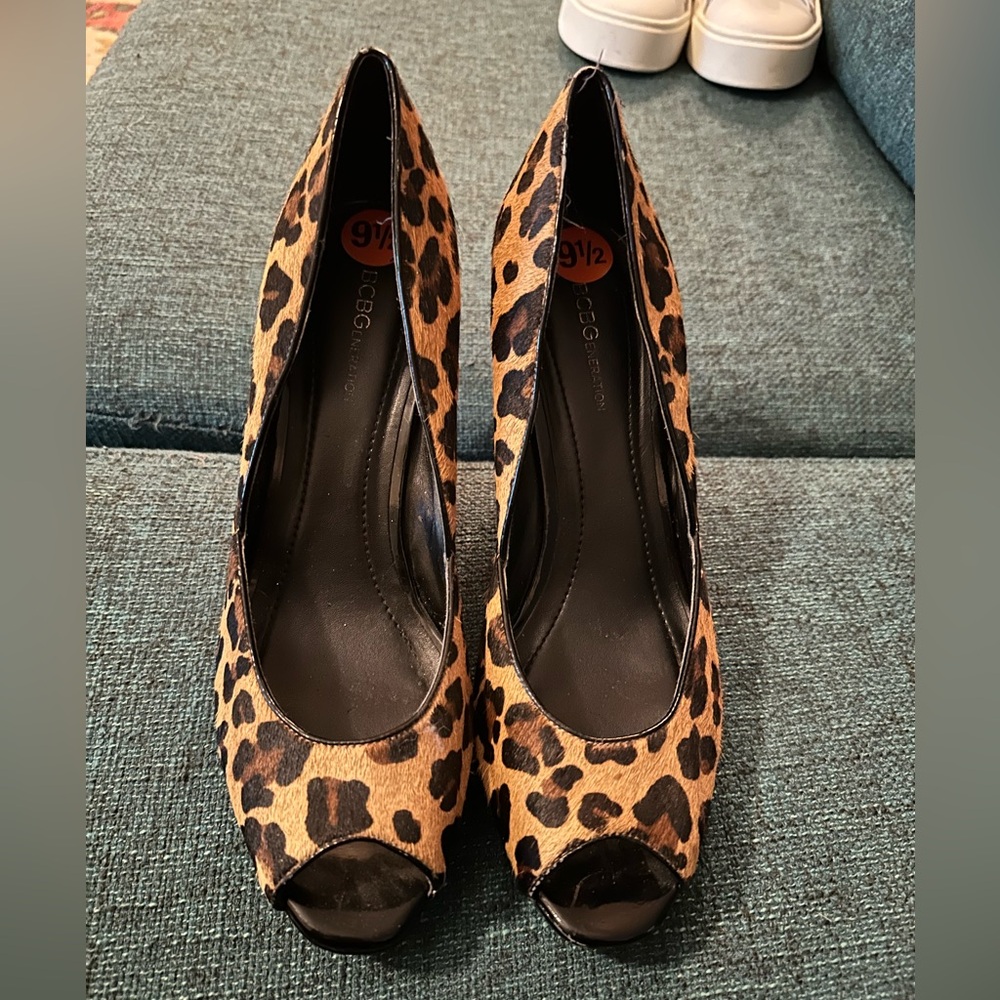 Sexy leopard print wedge from BCBG